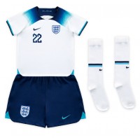 England Jude Bellingham #22 Hemmaställ Barn VM 2022 Korta ärmar (+ Korta byxor)